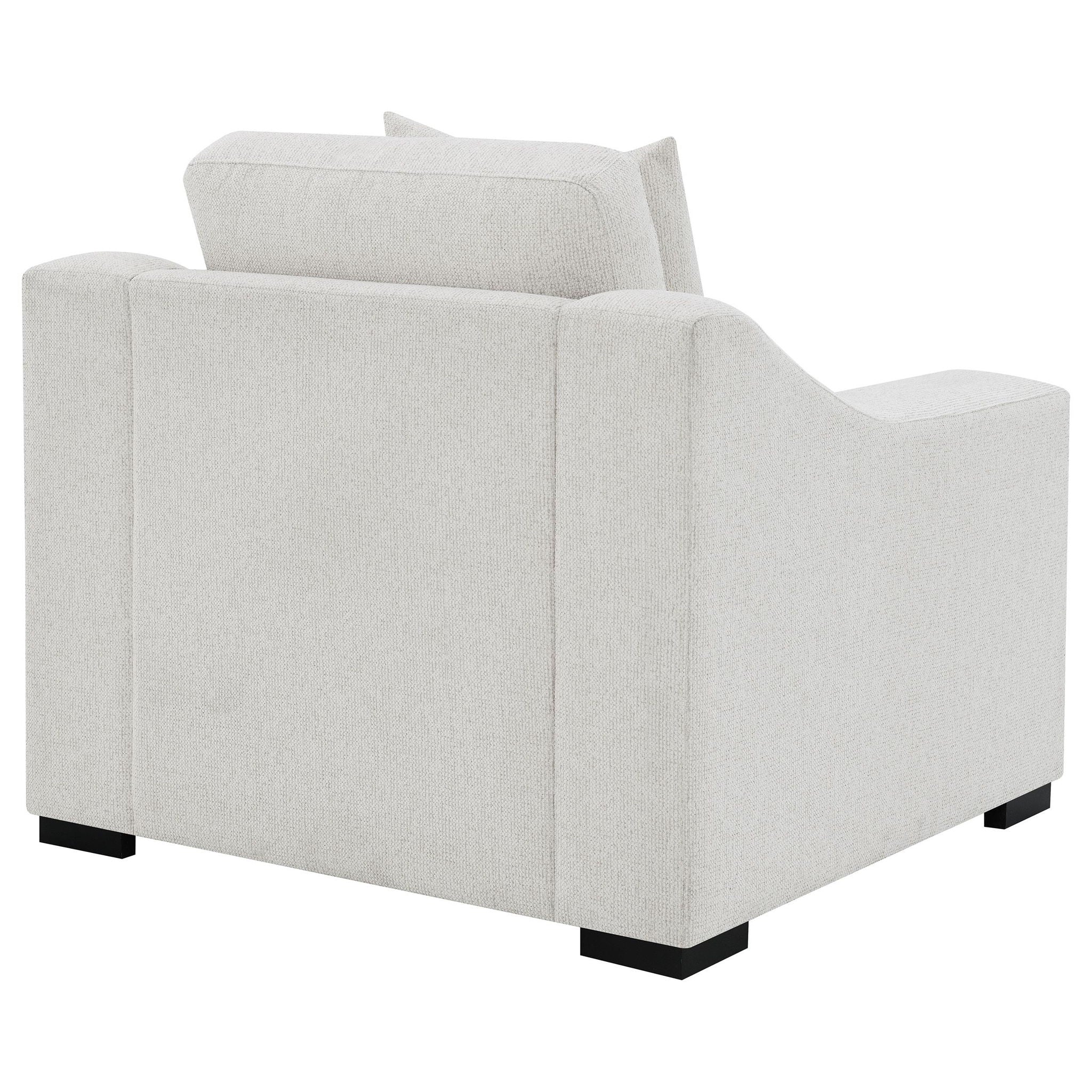 Ashlyn 3-piece Upholstered Track Arm Sofa Set Sand