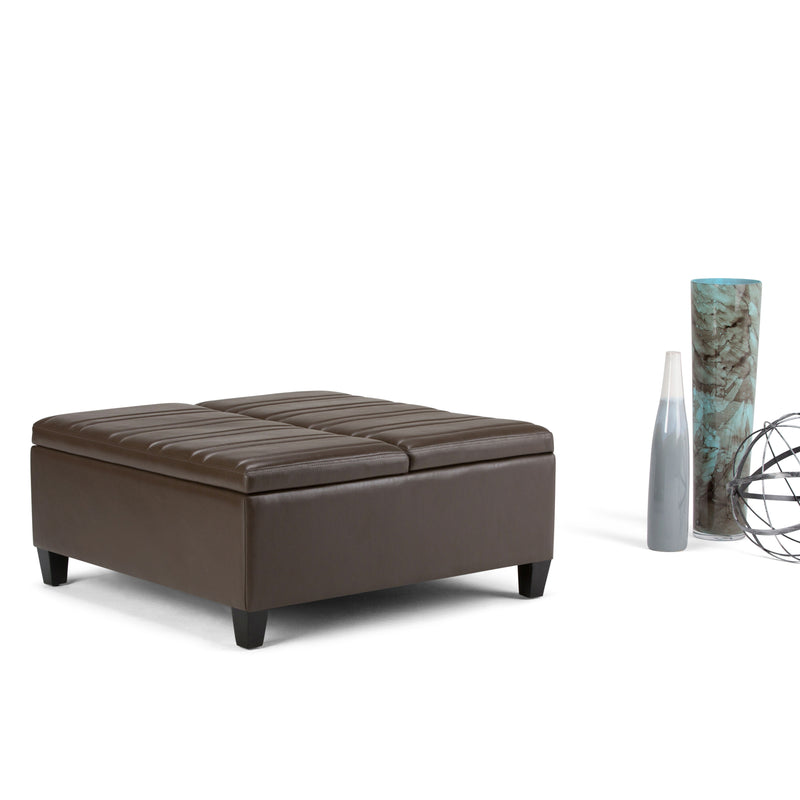 Ellis - Coffee Table Storage Ottoman Contemporary Design