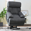 Oversized Power Lift Recliner Chair for Elderly, Electric Fabric Recliner Chair for Seniors, Home Theater Seating,Reclining Sofa Chair with Remote Control,Side Pocket ,Spacious Seat(Dark Gray)
