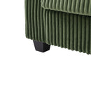 Modern 4 Seater Corduroy Sofa Couch With USB Ports And Hidden Storage