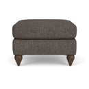 Moxy - Fabric Ottoman, Round Turned Legs