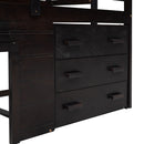 Loft Bed With Cabinet And Shelf