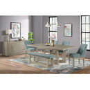 Elma - Rectangular Dining Table With 18" Leaf - Almond