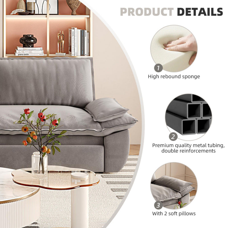 Pull Out Sleeper Sofa Bed, 3 In 1 Multi Functional