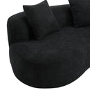 Elegant Curved Sectional Sofa With Full Foam Comfort