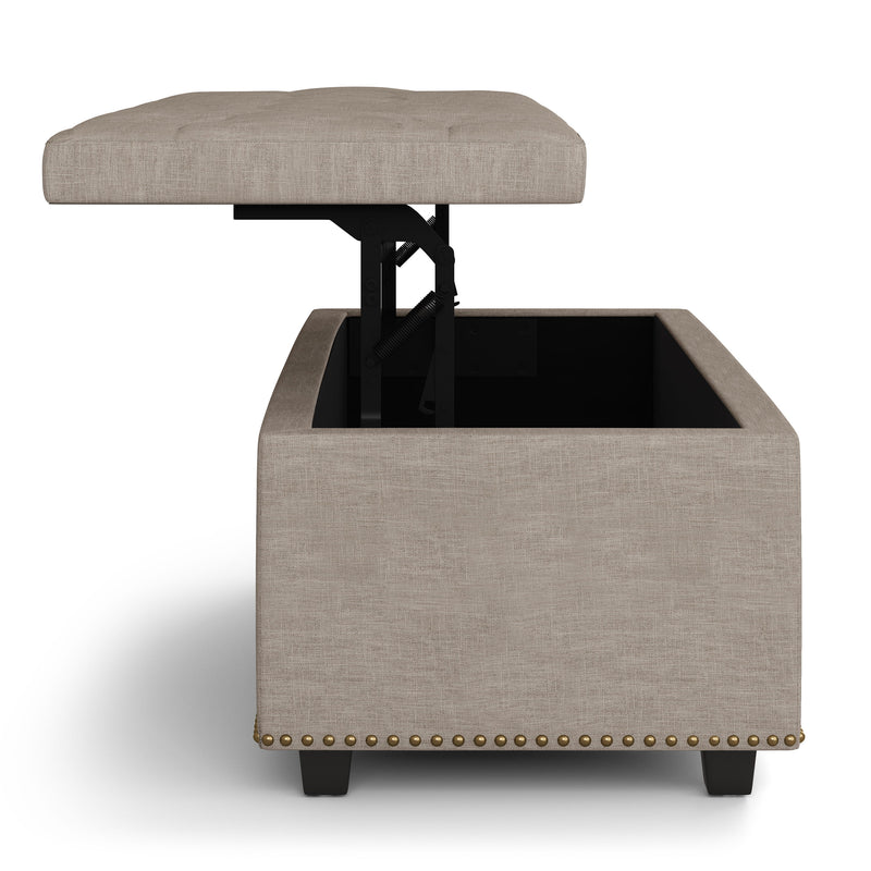 Hamilton - Upholstered Lift Top Rectangular Storage Ottoman