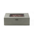 Modern 50,000 Btu Square Fire Table With Propane Tank