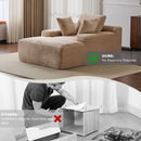 Oversized Chaise Lounge Chair Cozy Cloud Couch With 3 Throw Pillows And Wide Armrest