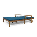 Etherealize - Outdoor Adjustable Double Chaise Lounge With Water Resistant Cushions