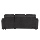 Convertible L Shaped Sofa Couch With Storage, Cup Holders, USB Ports
