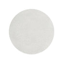 Mgo Cylindrical Side Table With Faux Stone Top And Wood Faux Base - Antique White / Natural