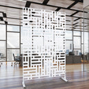 Decorative Freestanding Metal Privacy Screen For Indoor & Outdoor Use