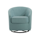 Contemporary Swivel Glider Chair With 360 Degree Rotation