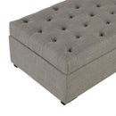 Convertible Folding Sofa Bed Ottoman With Memory Mattress And Tufted Design