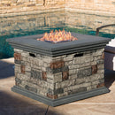 Fire Pit With Lightweight Concrete And Steel Frame