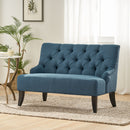 Nicole - French Style Upholstered Loveseat With Tufted Backrest