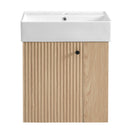 Modern Floating Bathroom Vanity With Ceramic Basin Perfect For Small Bathrooms