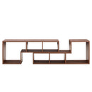 Minimalist Cube TV Stand With Adjustable Open Storage Shelves