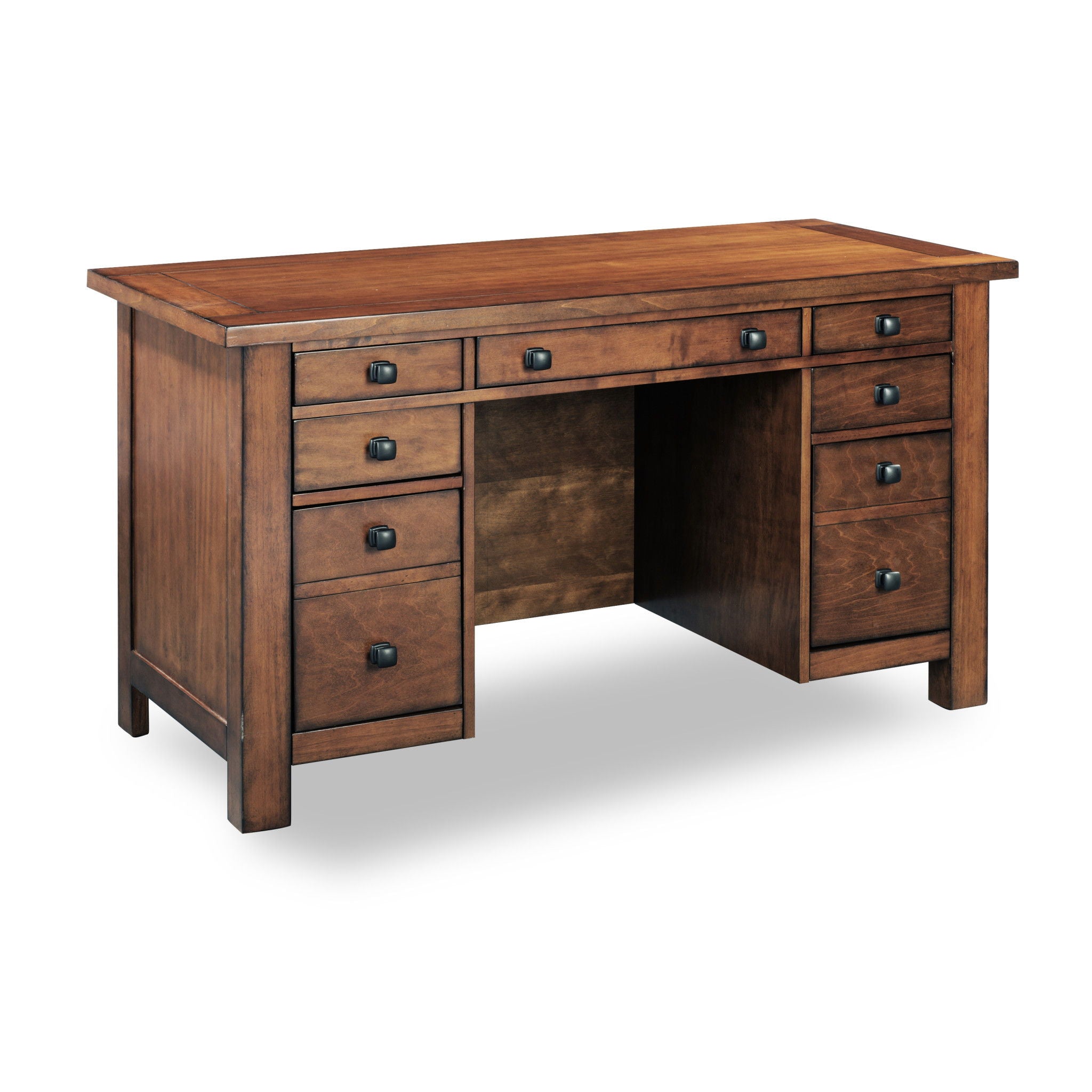 Tahoe - Pedestal Desk - Dark Brown