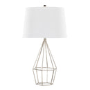 Diana - Contemporary Table Lamp (Set of 2) - Polished Nickel / Black Satin