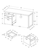Computer Desk For Home Office, Laptop, Left Right Set - Up, Storage Drawers, Contemporary & Modern