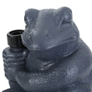Whimsical - Frog Neptune Umbrella Base Concrete