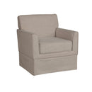 Timeless Slipcover Accent Armchair With Track Arm Silhouette Upholstered - Light Brown