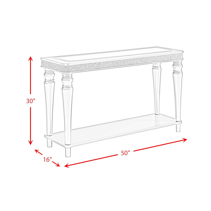 Avril - Sofa Table - Silver