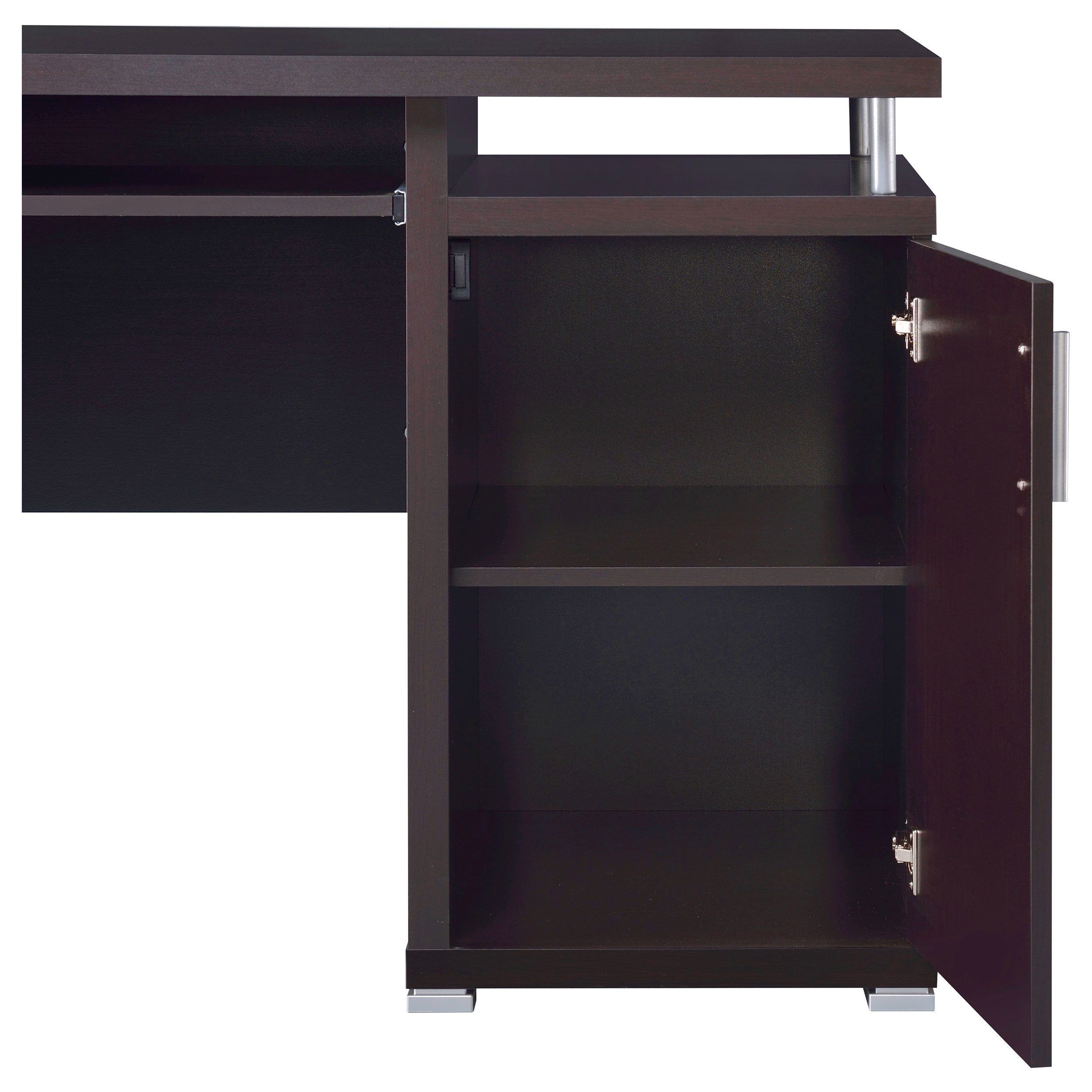 Tracy 55-inch 2-drawer Office Computer Desk Cappuccino — view 10