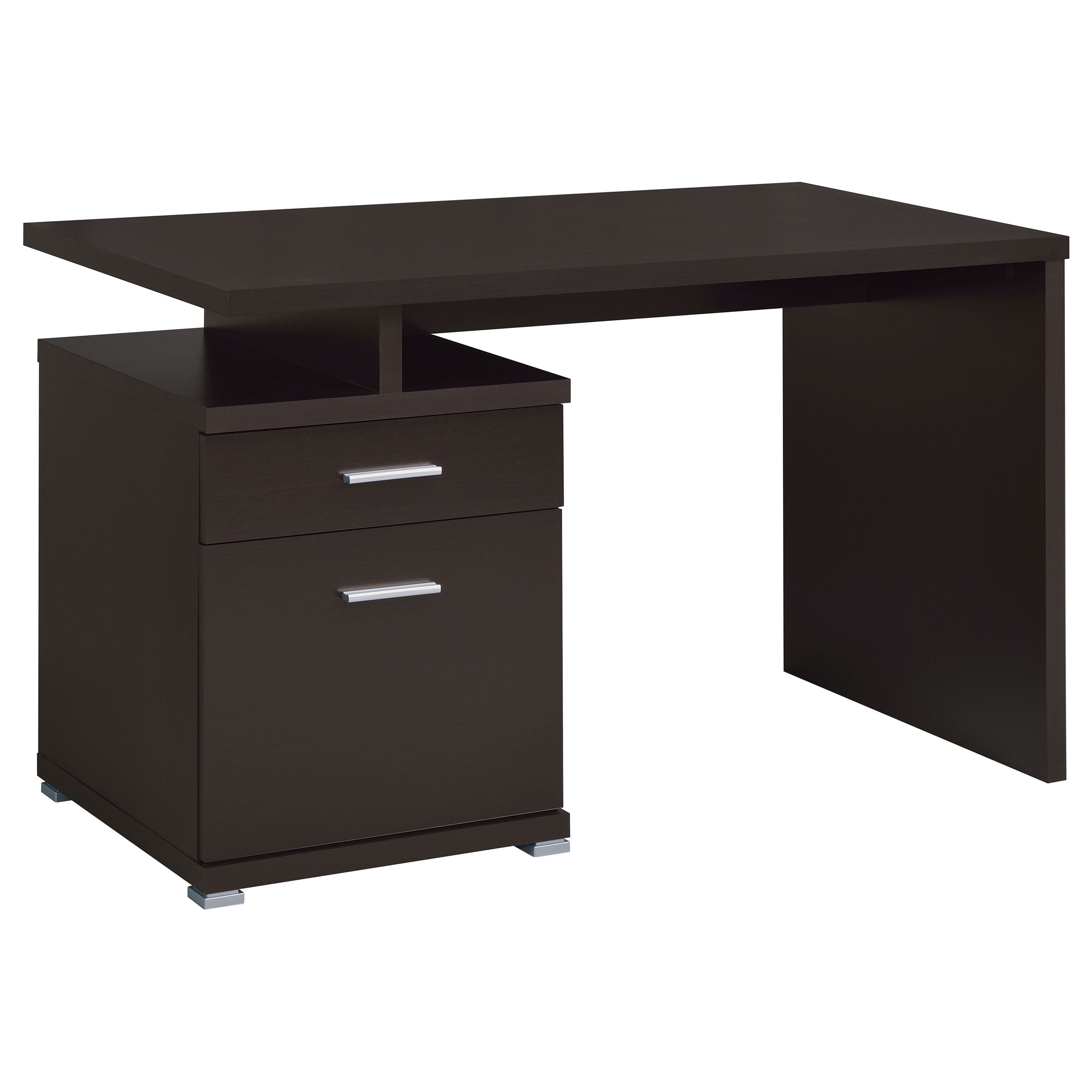 Irving 47-inch 2-drawer Office Computer Desk Cappuccino — view 1