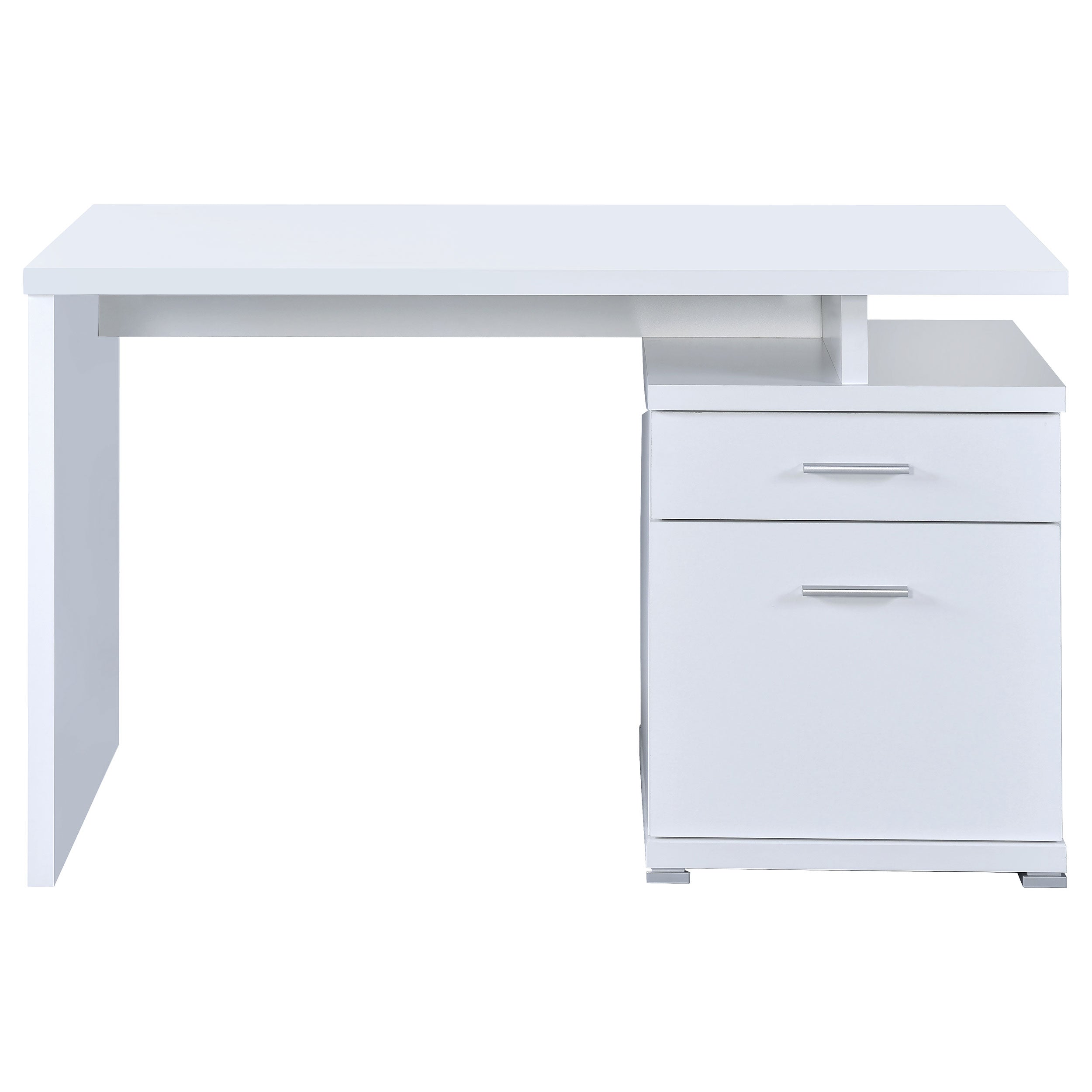 Irving 47-inch 2-drawer Office Computer Desk White — view 6