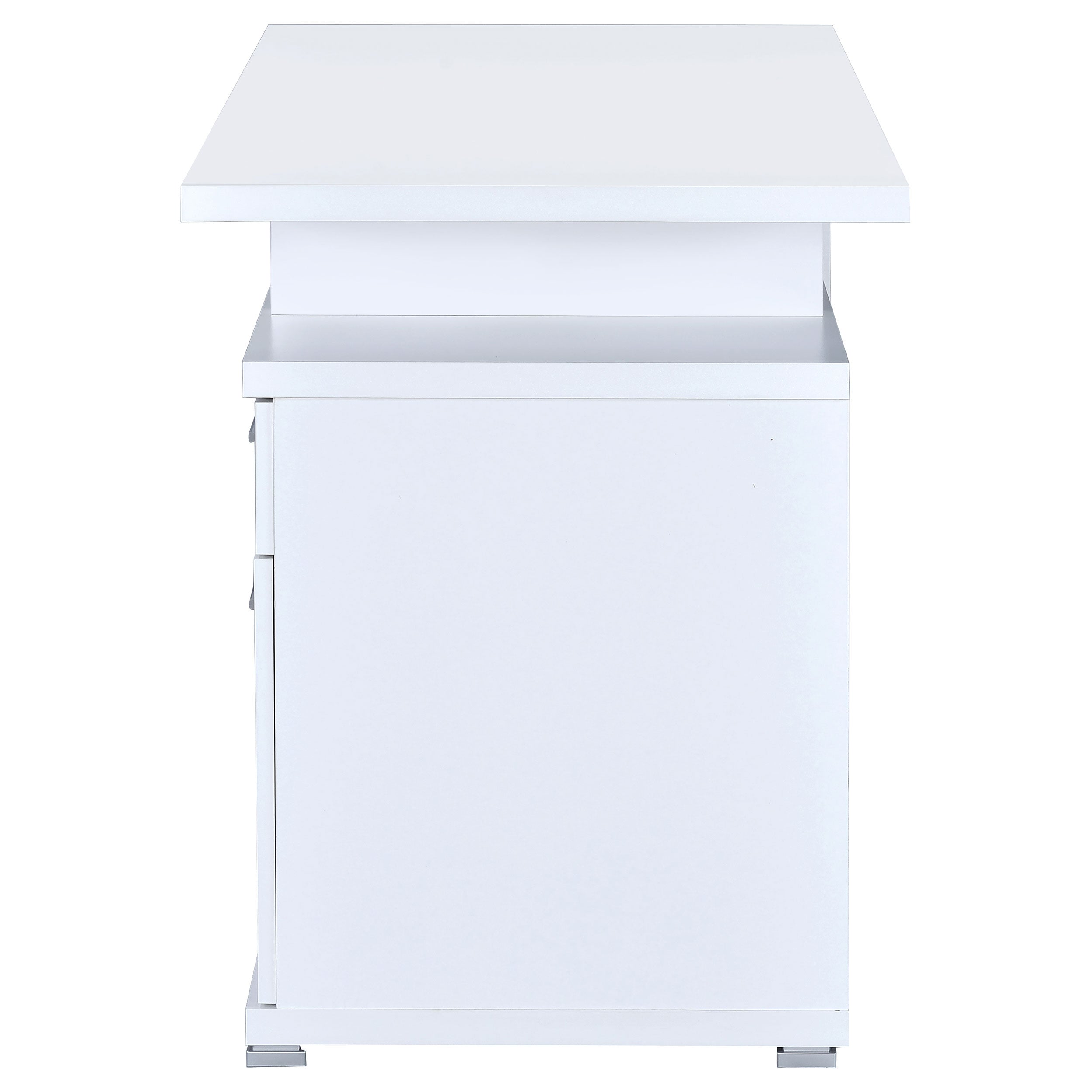 Irving 47-inch 2-drawer Office Computer Desk White — view 7