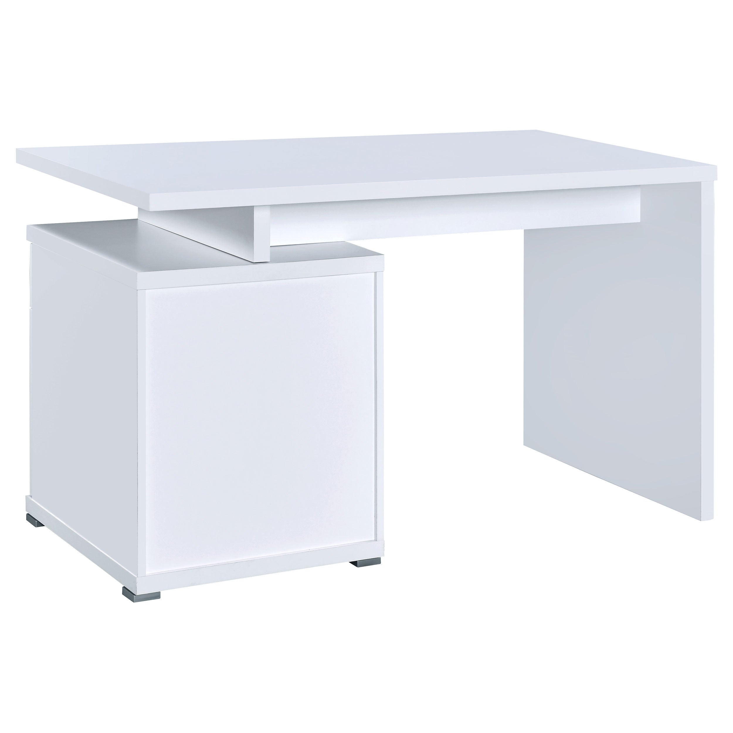Irving 47-inch 2-drawer Office Computer Desk White — view 8