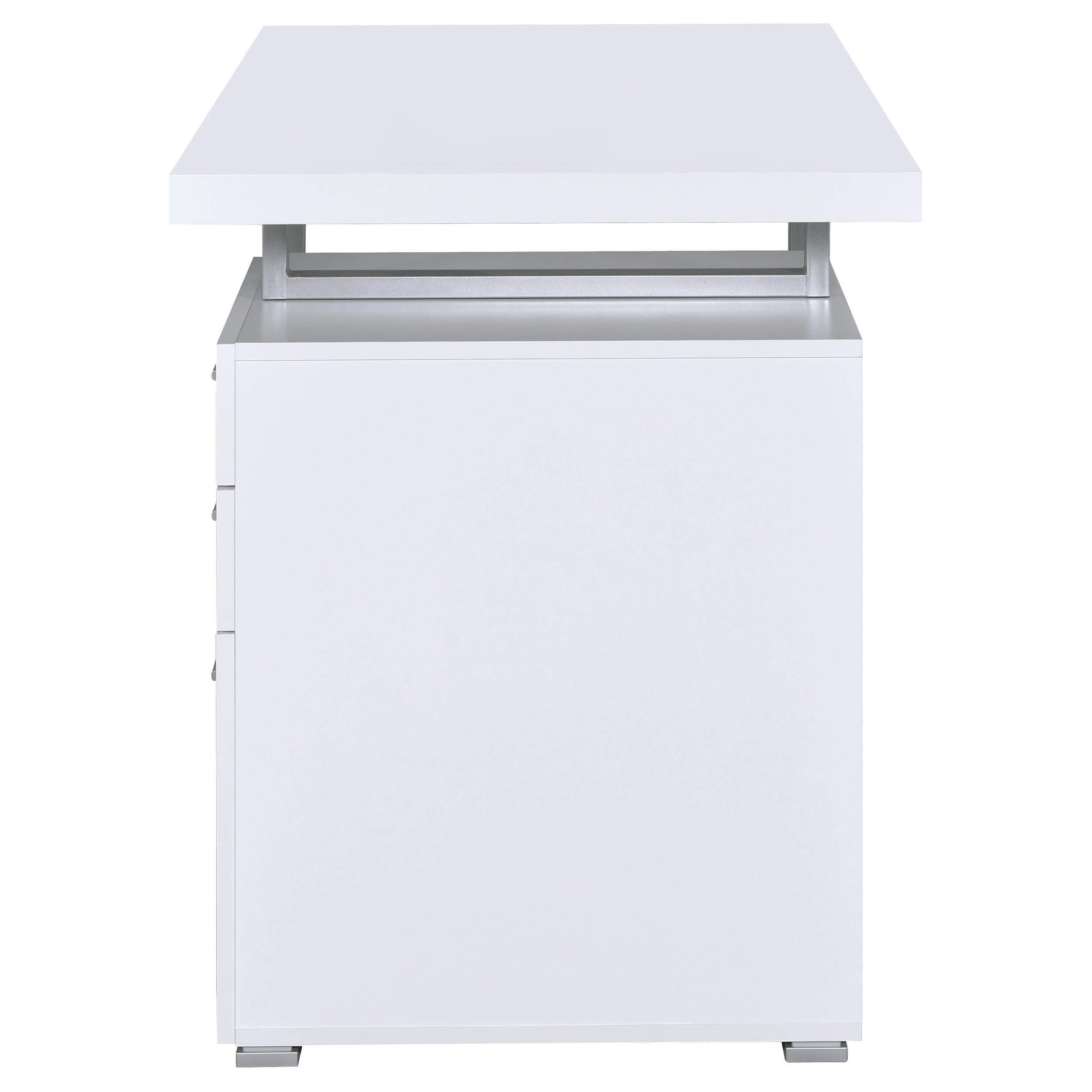 Brennan 47-inch 3-drawer Office Computer Desk White — view 6