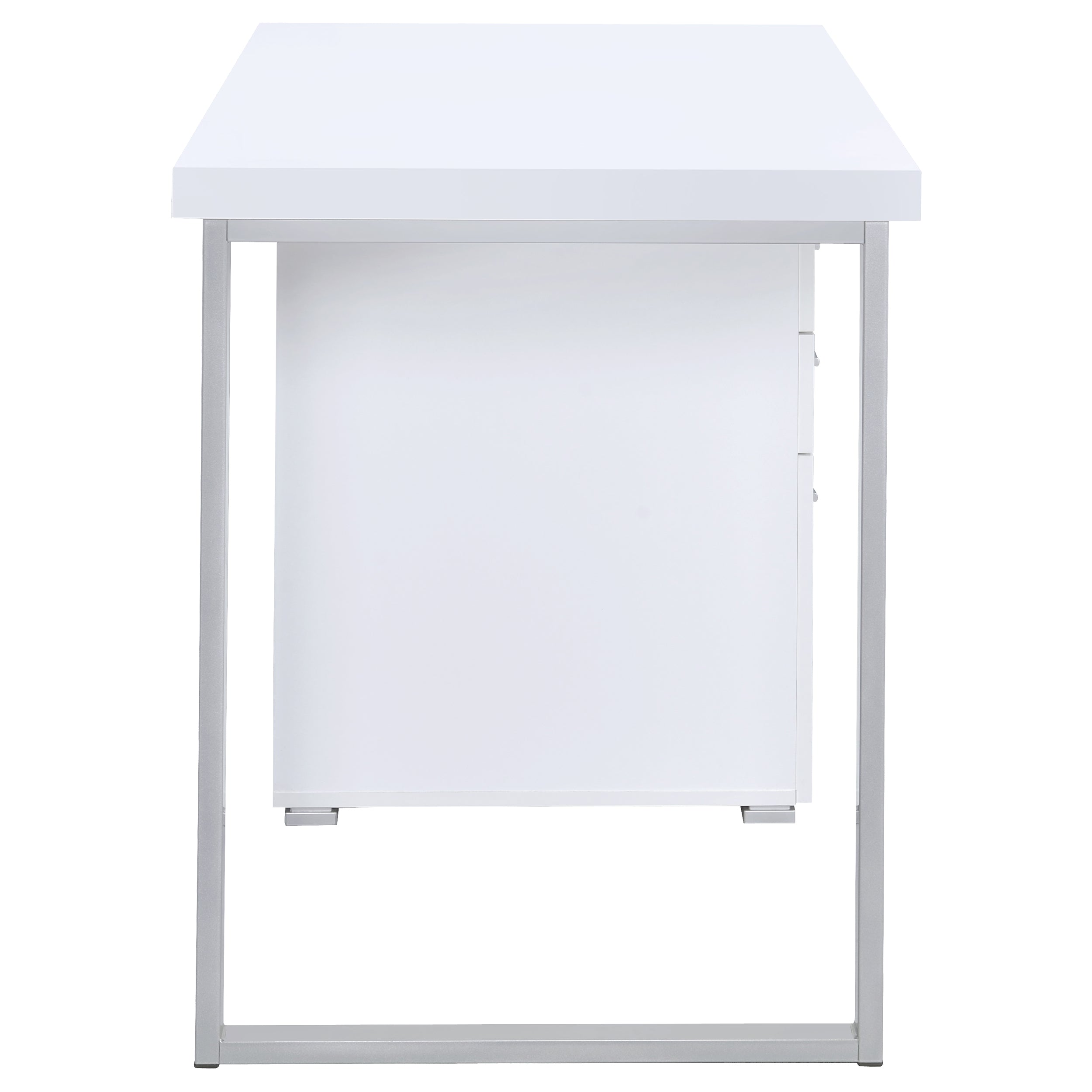Brennan 47-inch 3-drawer Office Computer Desk White — view 9