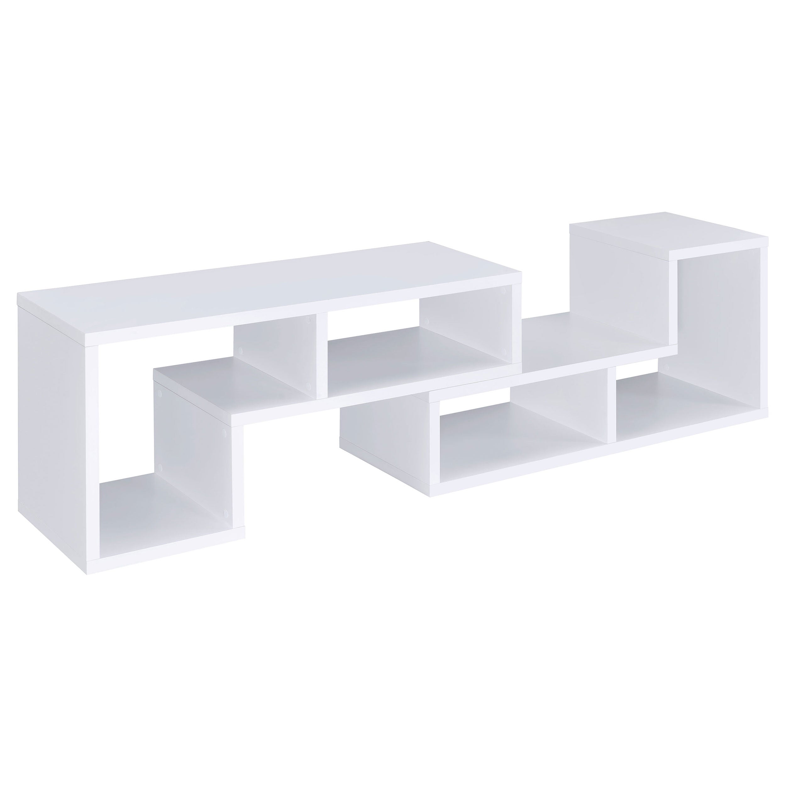 Velma Multipurpose TV Stand and Bookshelf White — view 14