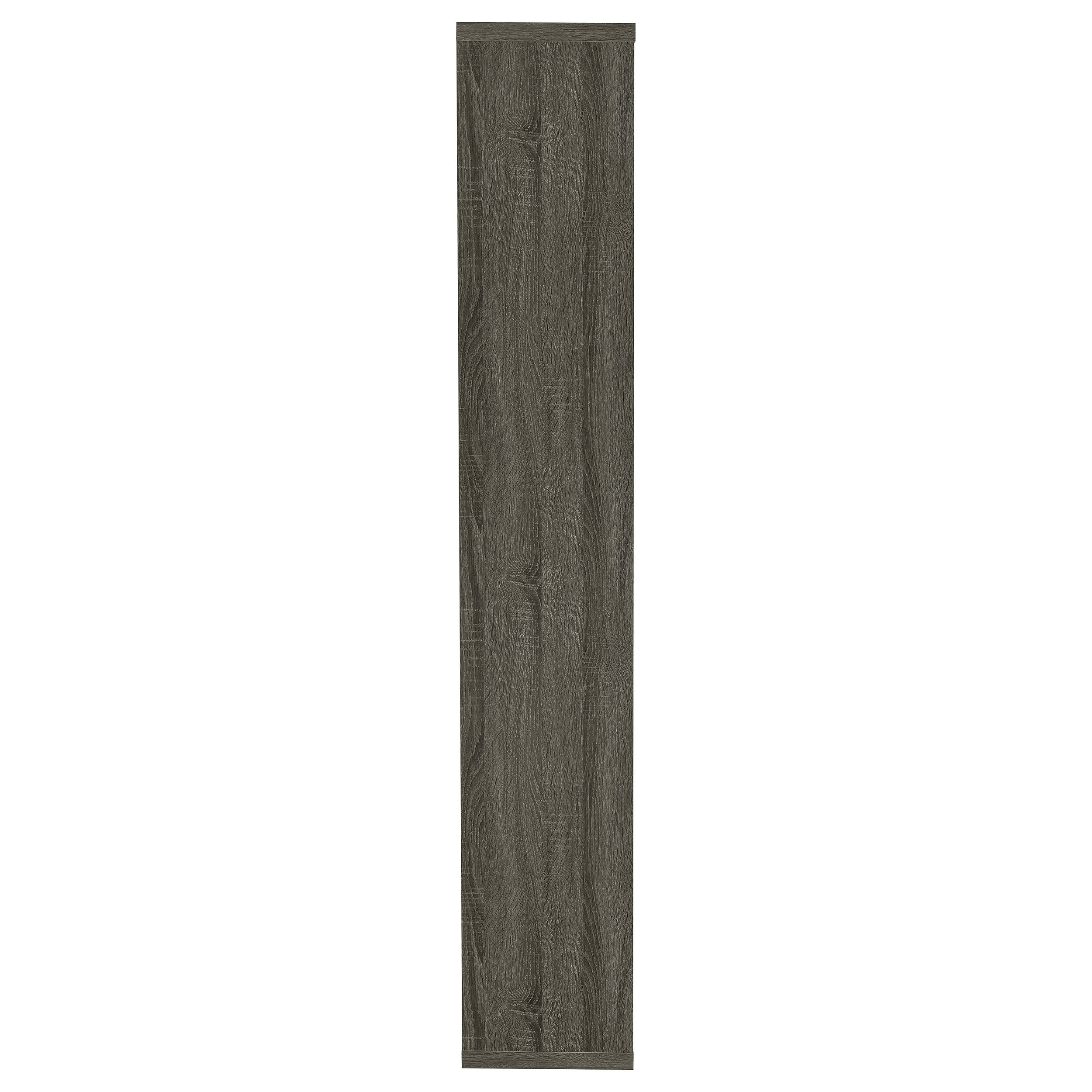 Theo 71-inch 6-shelf Bookshelf Weathered Grey — view 9