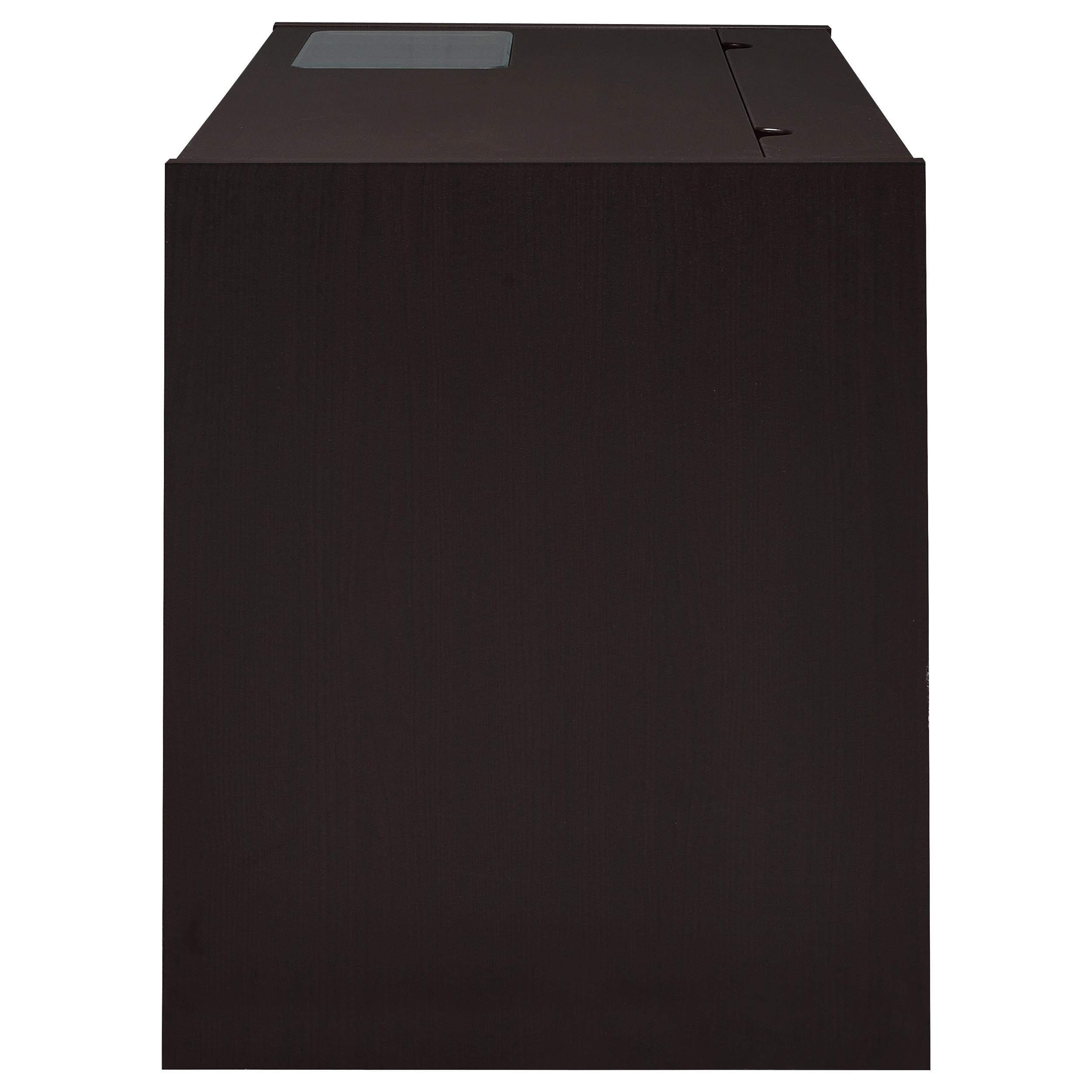 Halston 47-inch 2-drawer Office Desk with Cabinet Cappuccino — view 5