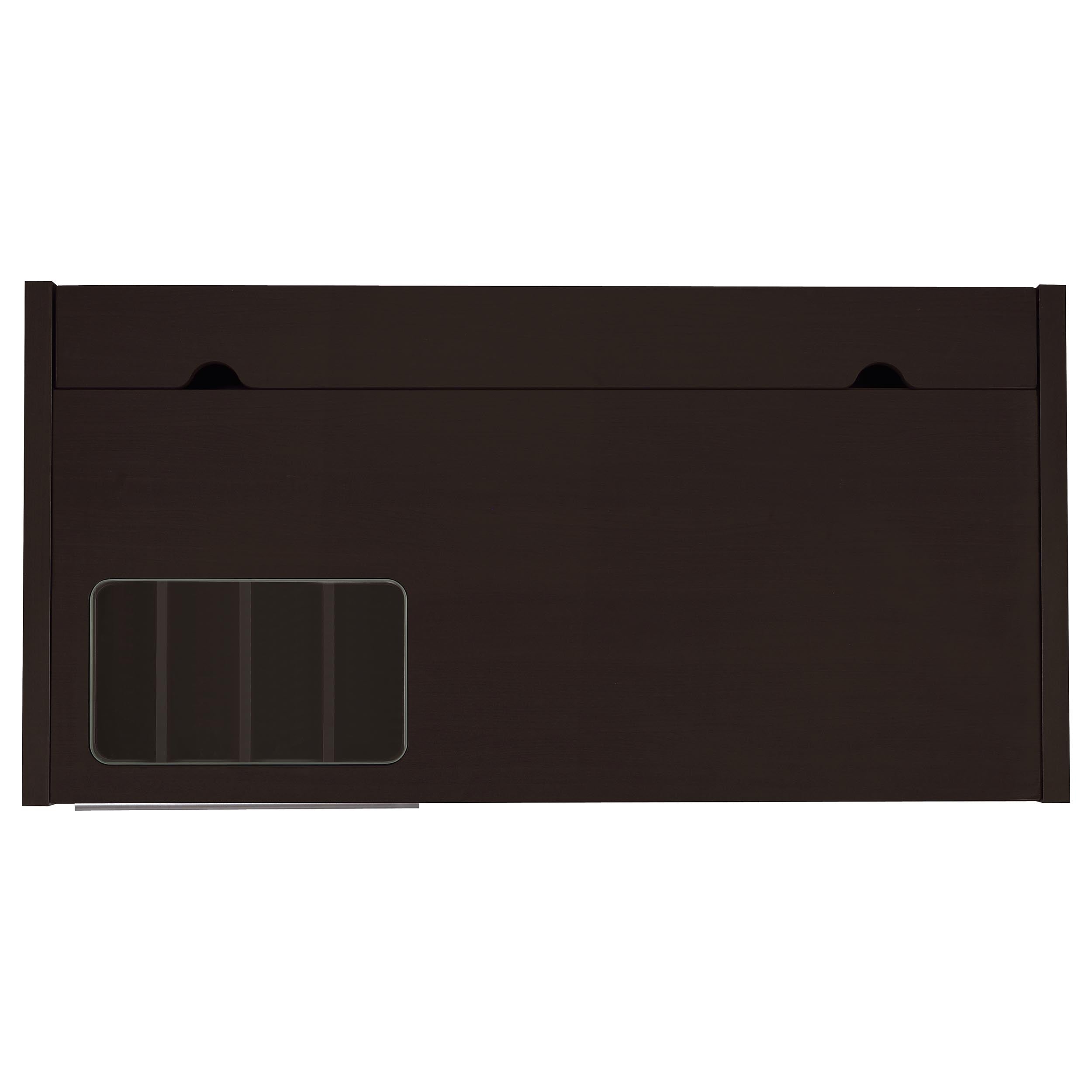 Halston 47-inch 2-drawer Office Desk with Cabinet Cappuccino — view 9