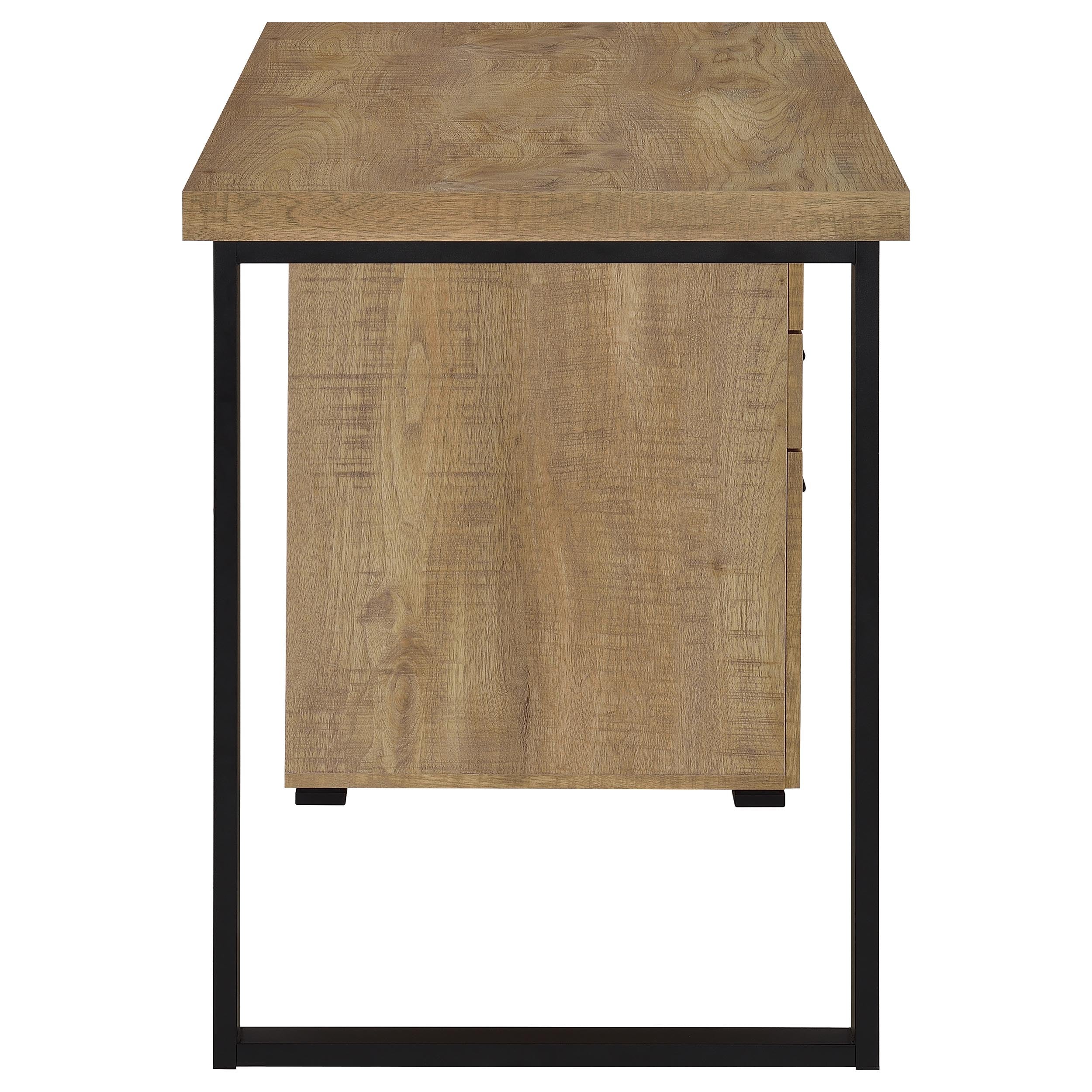 Brennan 47-inch 3-drawer Office Computer Desk Mango — view 6