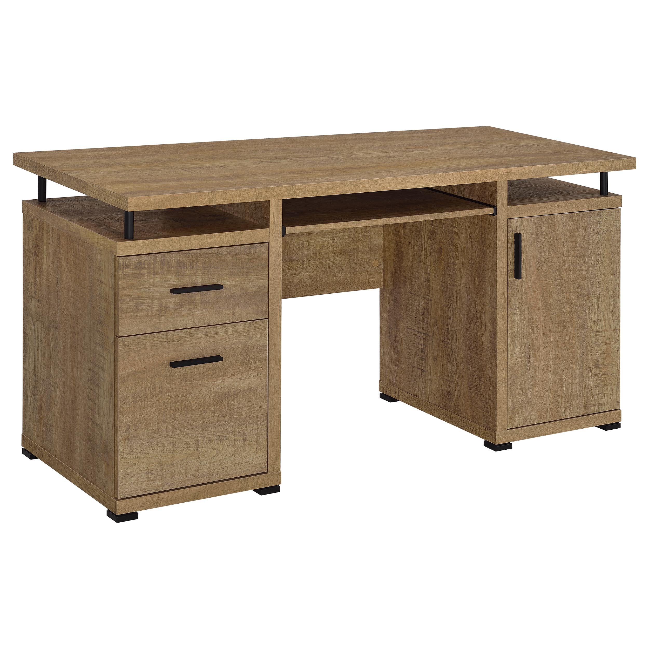 Tracy 55-inch 2-drawer Office Computer Desk Mango — view 1