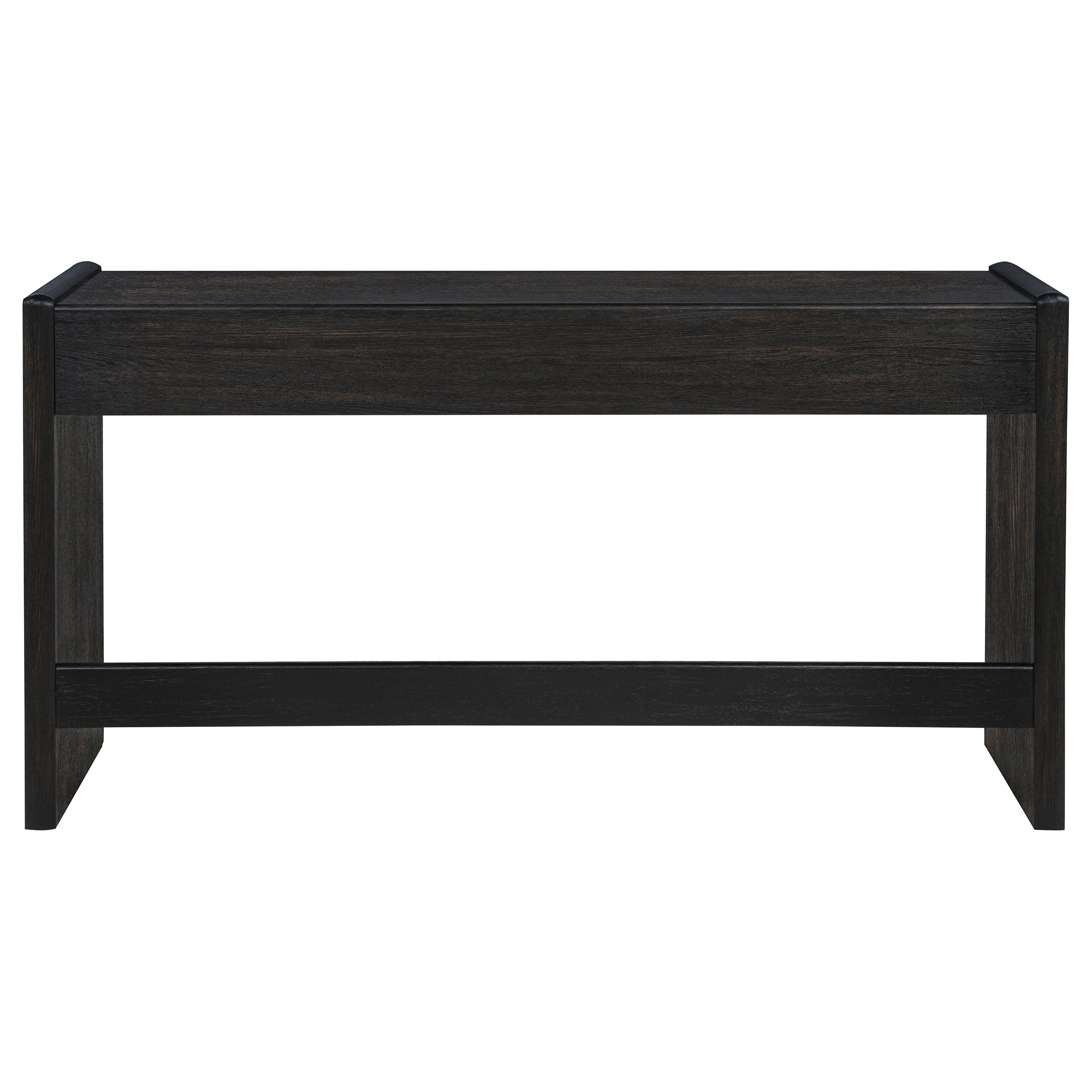 Leandro 2-drawer Home Office Writing Desk Burnished Black — view 9