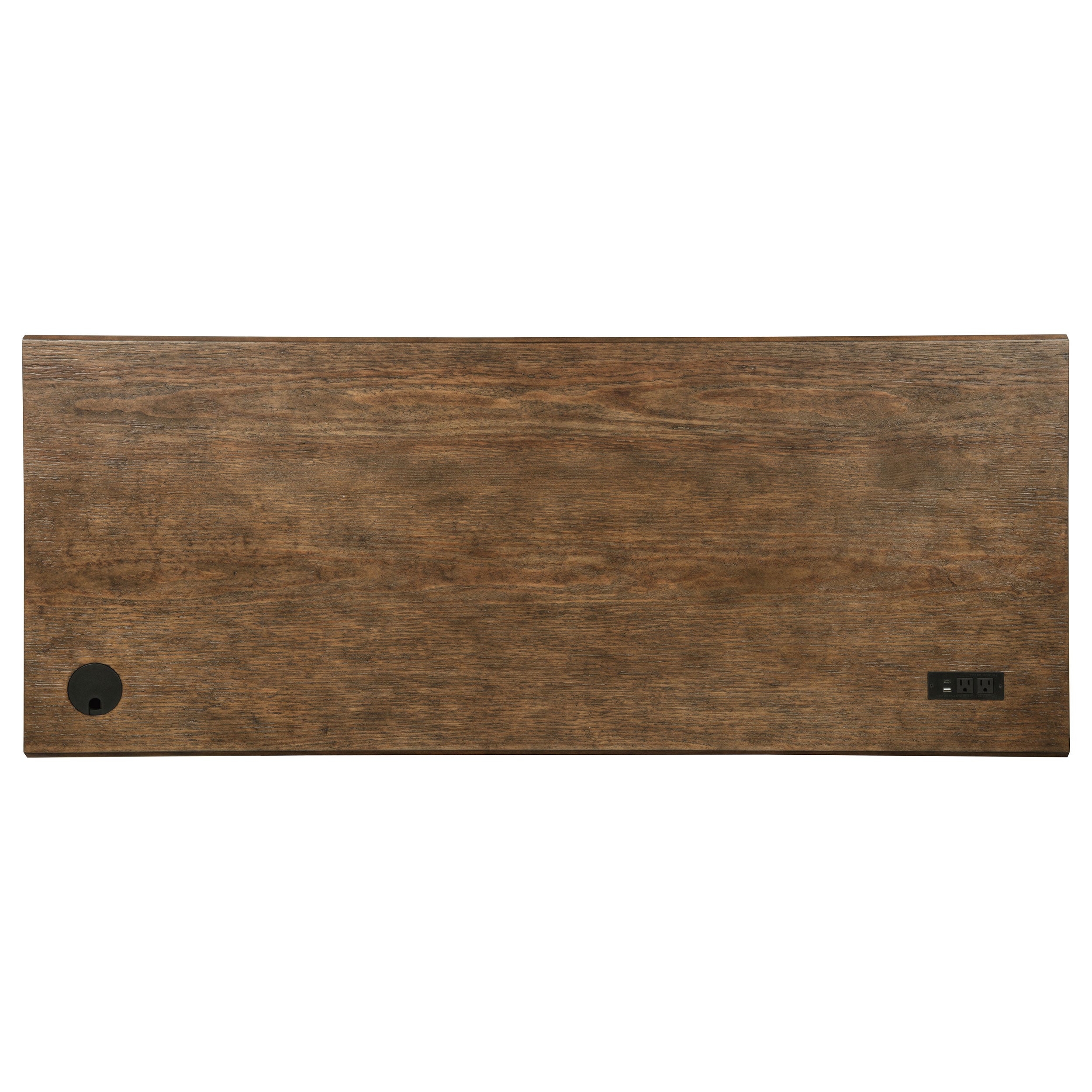 Altidore 68-inch 7-drawer Executive Home Office Desk Distressed Brown — view 9