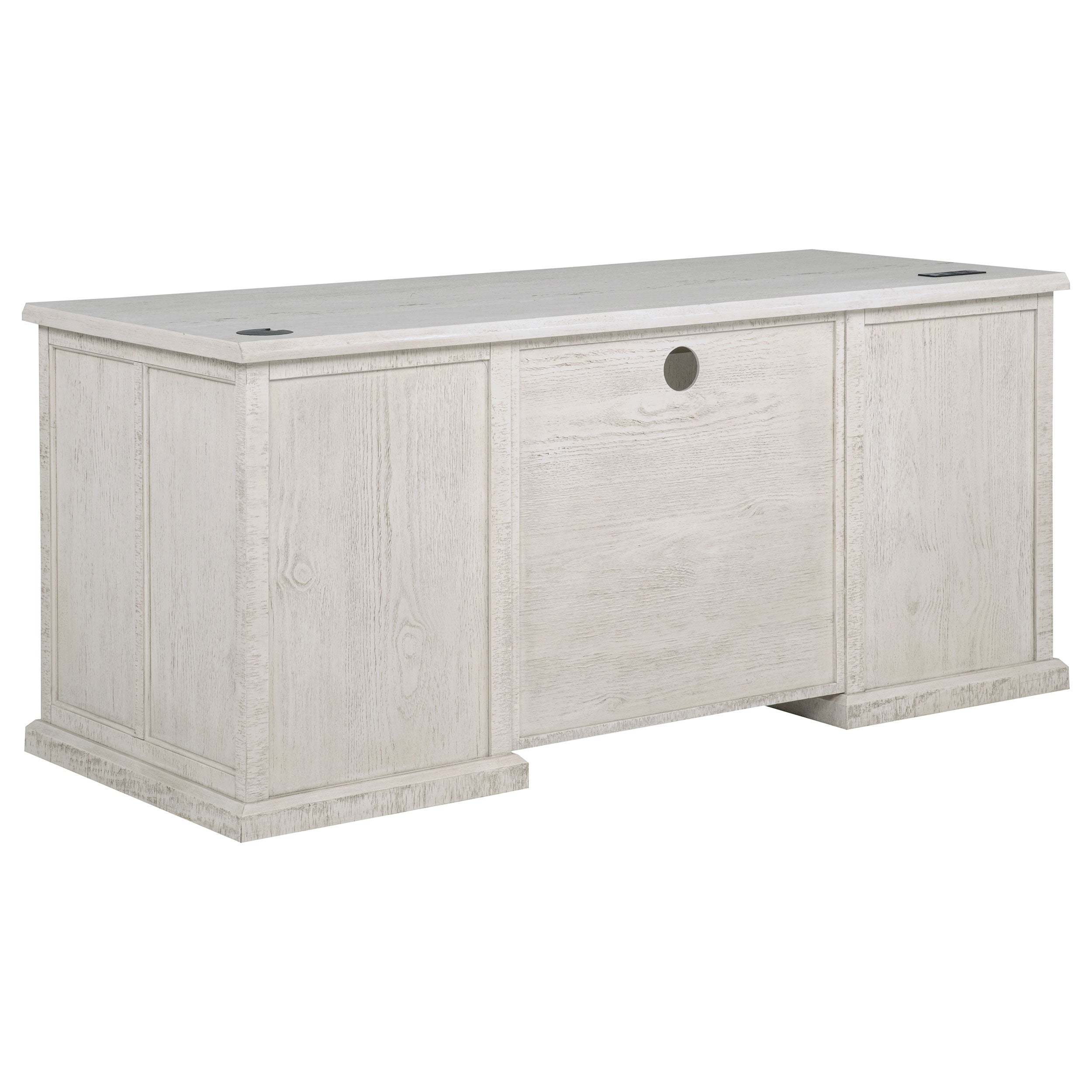 Altidore 68-inch 7-drawer Executive Home Office Desk Distressed White — view 6