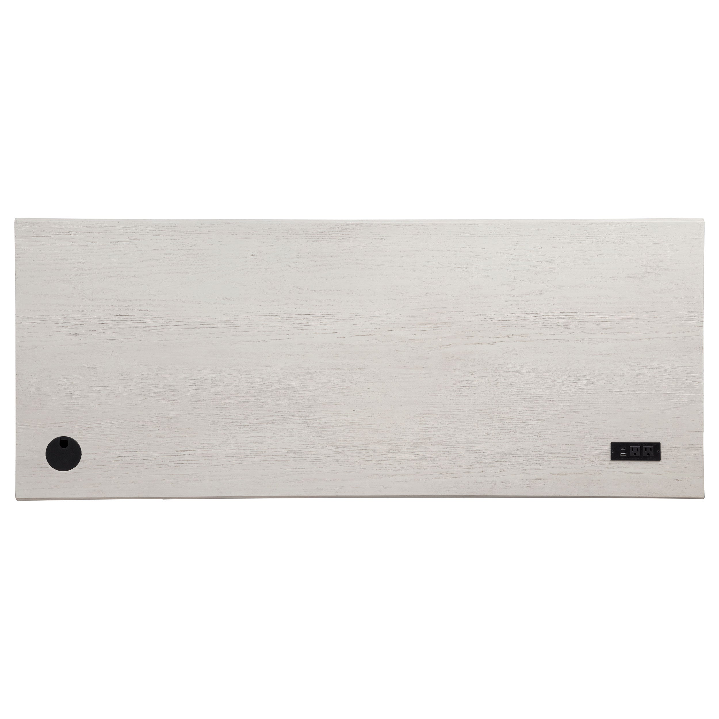 Altidore 68-inch 7-drawer Executive Home Office Desk Distressed White — view 9