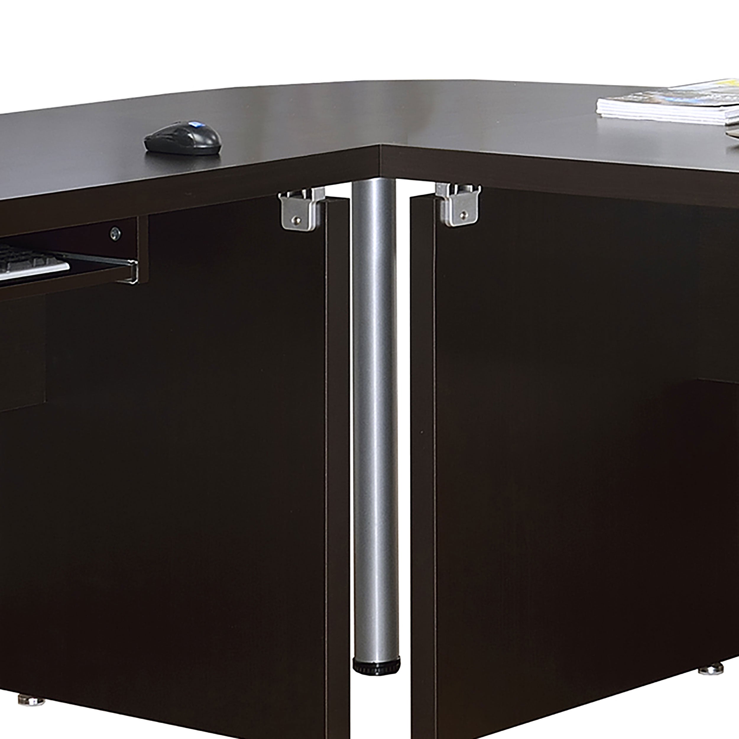 Skylar 83-inch L-Shaped Office Computer Desk Cappuccino — view 12