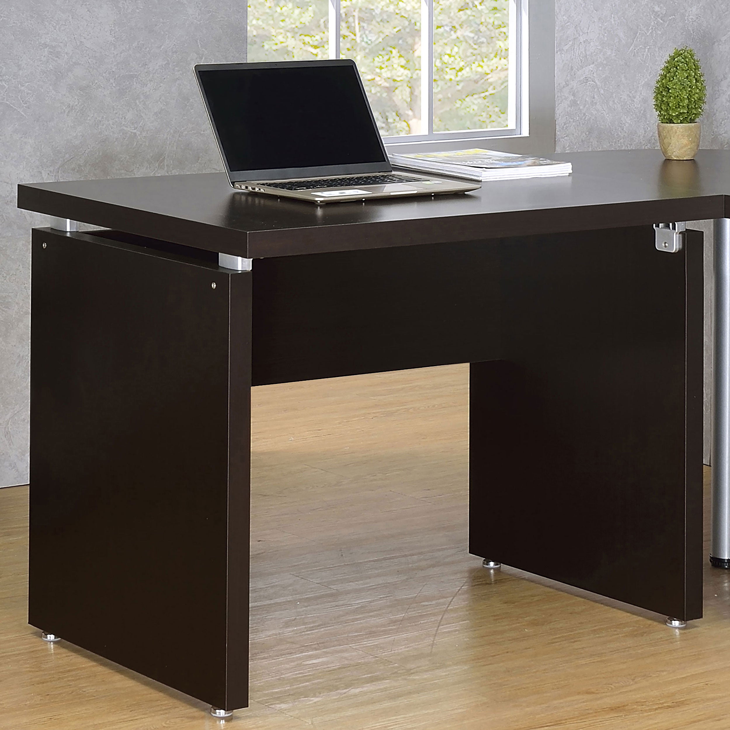 Skylar 39-inch Engineered Wood Writing Desk Cappuccino — view 2