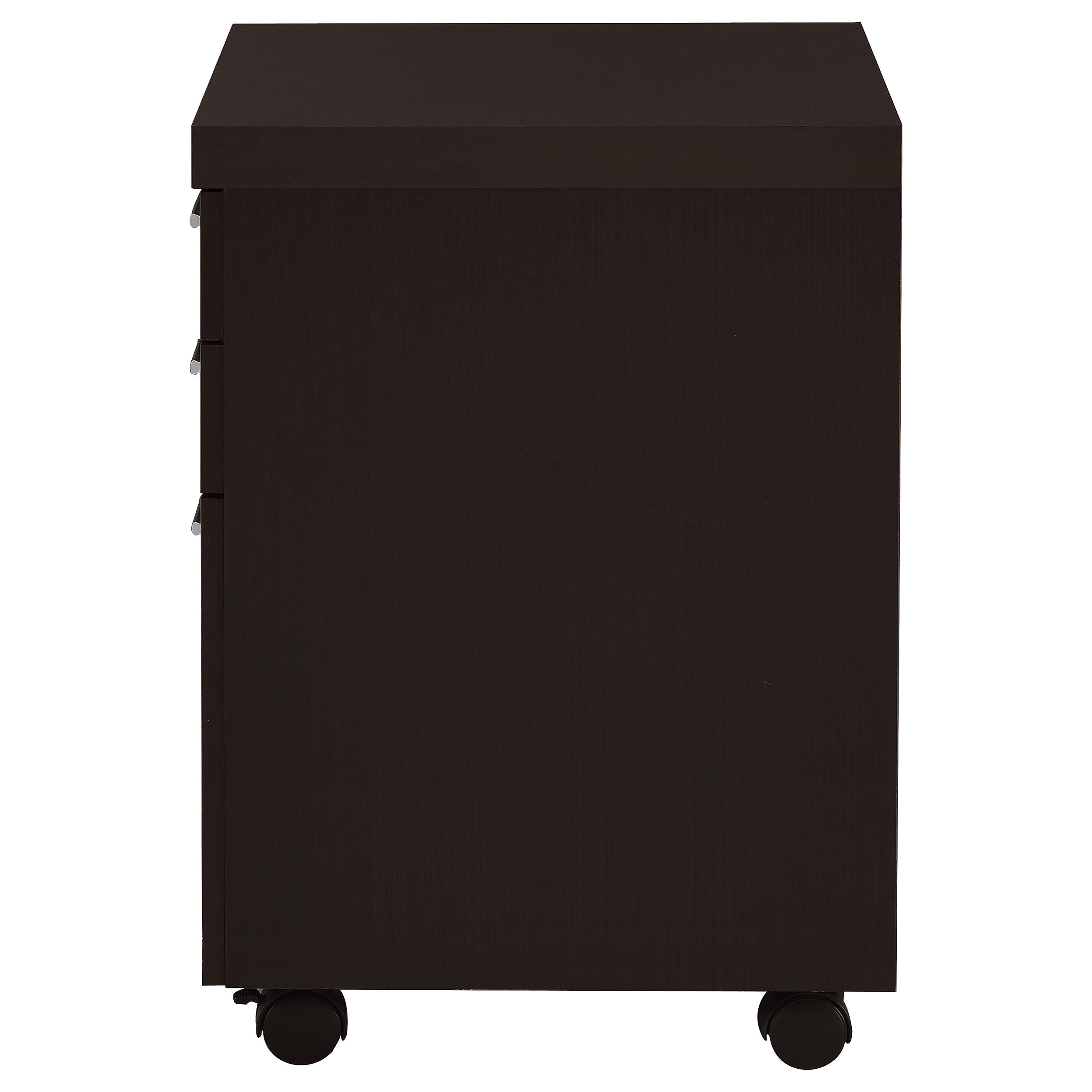 Skylar 3-drawer Home Office Mobile File Cabinet Cappuccino — view 6