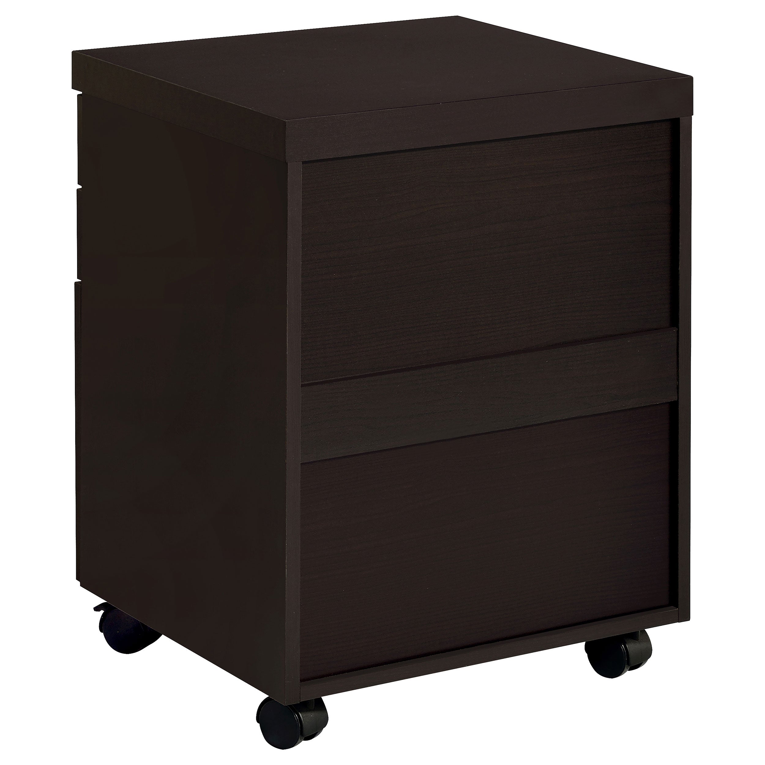 Skylar 3-drawer Home Office Mobile File Cabinet Cappuccino — view 7