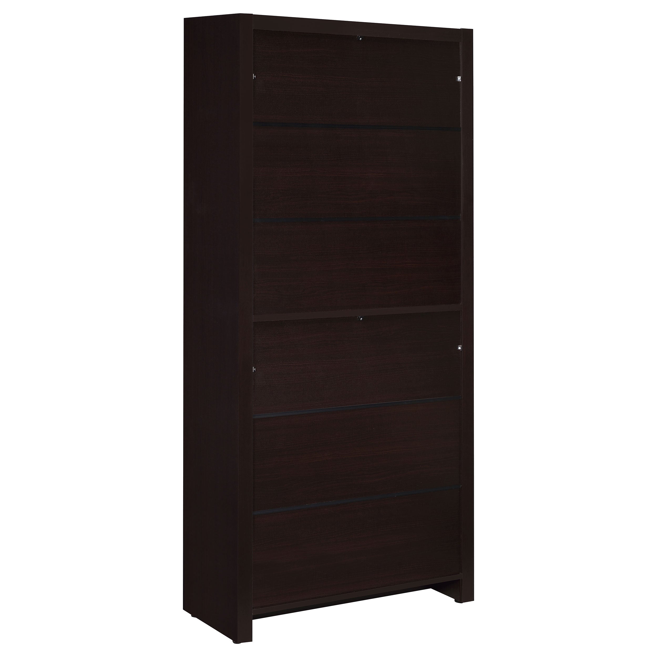 Skylar 71-inch 5-shelf Bookcase with Drawer Cappuccino — view 7